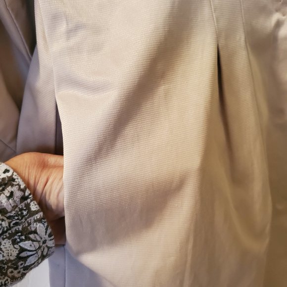 Vertigo Paris Cream Long Coat Jacket with  Snap Front Size L - Picture 4 of 10